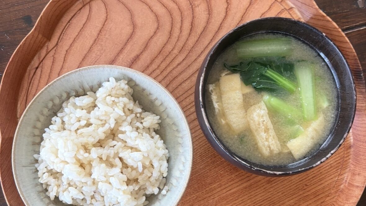 小松菜とお揚げ